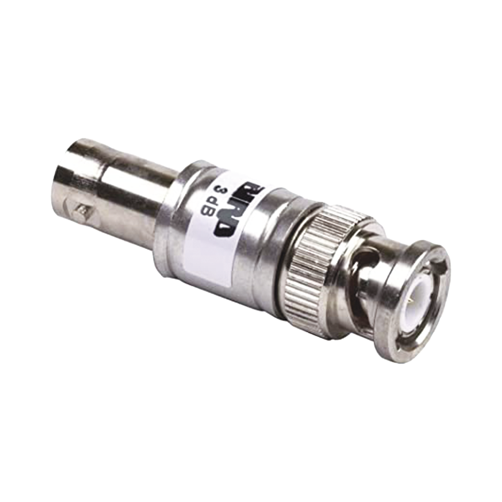 [2AMFB-03] Atenuador en Línea de 3 dB, 2 Watt Máx., CD-4 GHz, Conectores BNC Macho-Hembra.