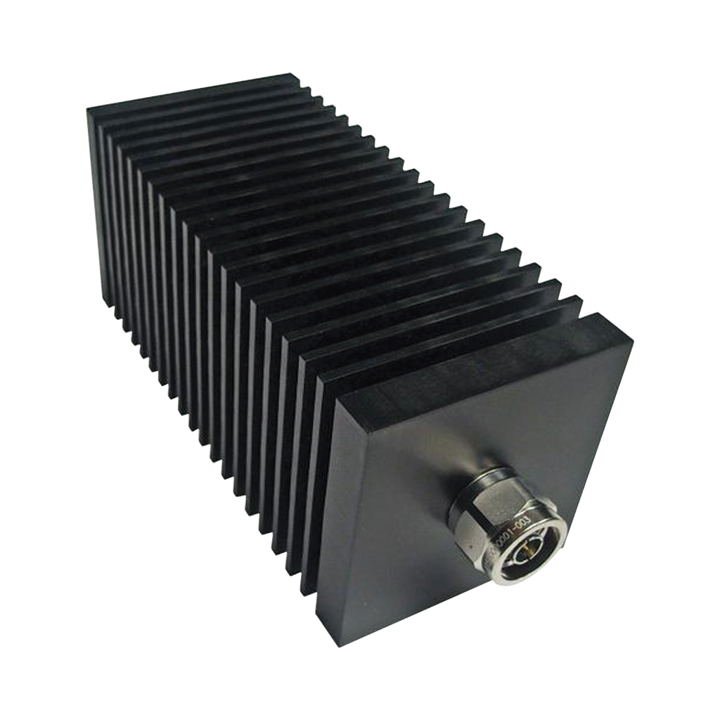 Carga Terminal Fantasma Cuadrada de 50 Ohm, 100 Watt, Conector N Macho.