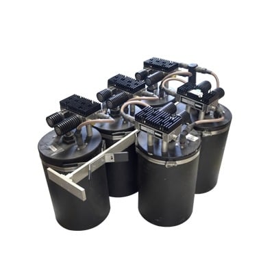 Combinador en Panel para Rack 19 851-869 MHz, 5 Canales (6 Diam.) 500 kHz, 100 Watt, N Hembras.