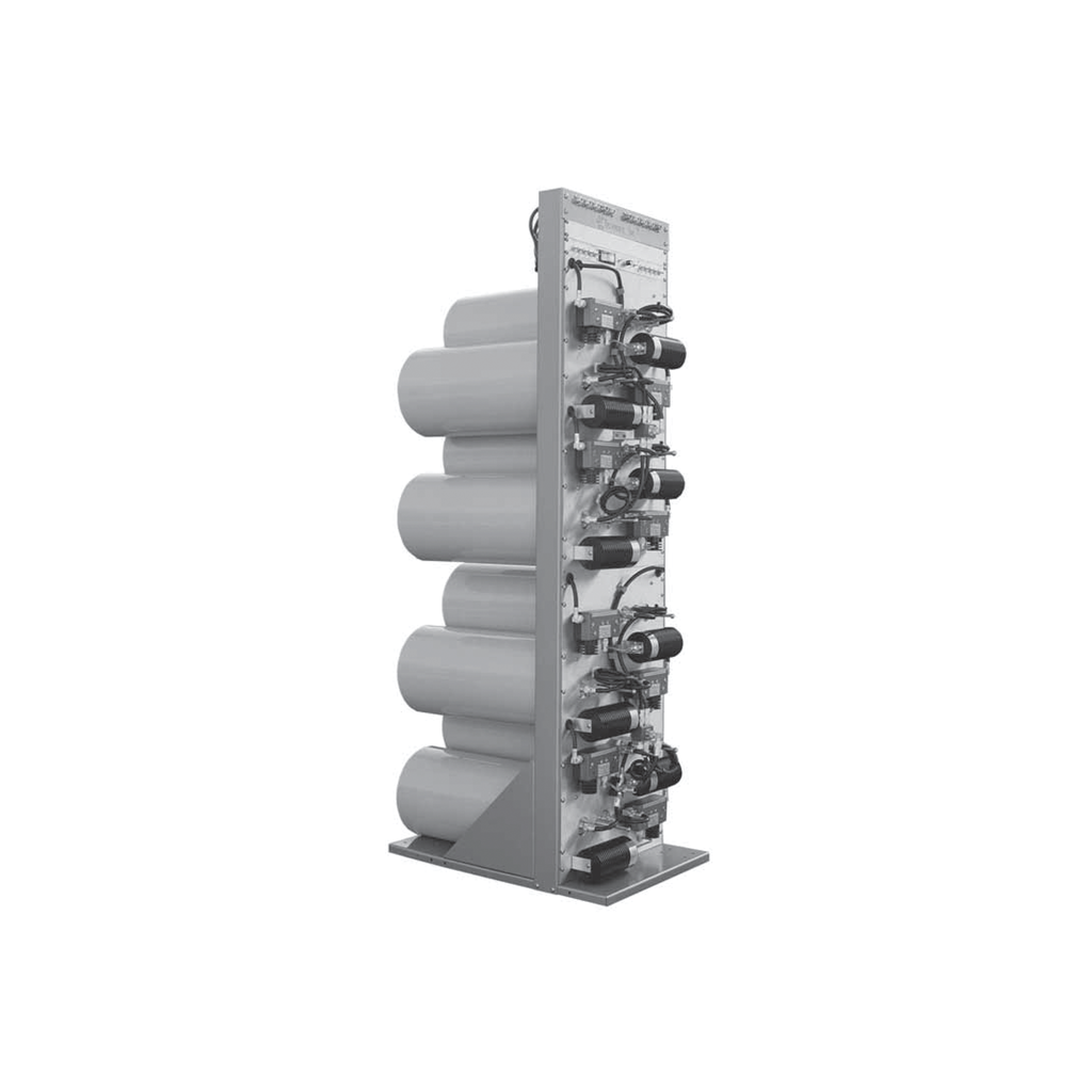 [M101-450-10TRM] Combinador en Rack 24, 400-512 MHz, 10Can.(10Dia.) 250 KHz Tx-Tx, Monitor/Pot. 150 Watt, N Hembras.