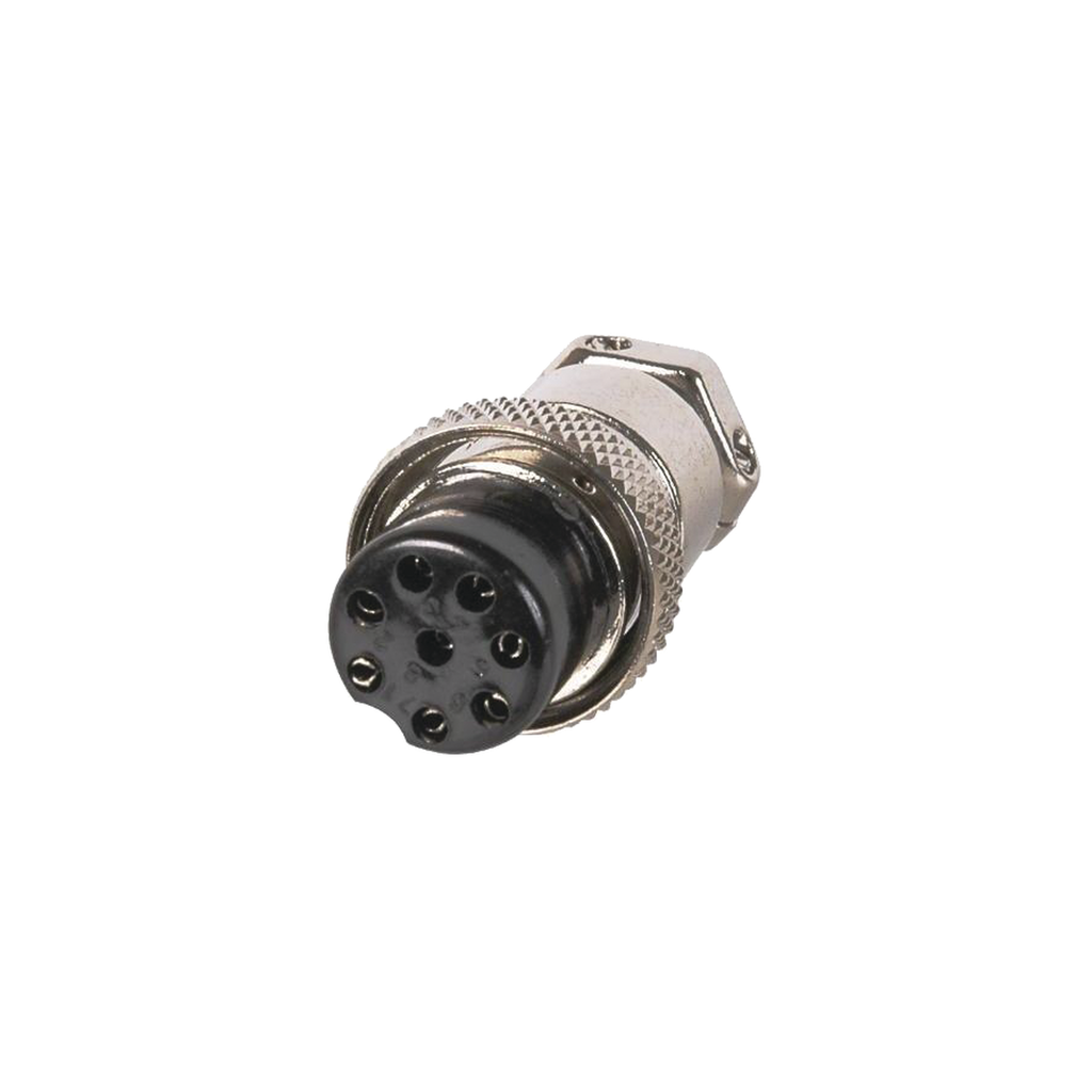 [M-28] Conector de Micrófono Macho de 8 Contactos de Uso Rudo.