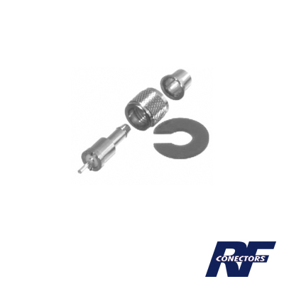 [RFU-600] Conector Mini UHF Macho para cables RG-58/U, RG-142/U, Níquel/ Plata/ Teflón.