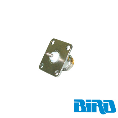 [4240-062] Conector N Hembra de Cambio Rápido / Wattmetro BIRD 43, 4304, 4 perforaciones a 18 mm, Níquel/ Plata/ Teflón.â??