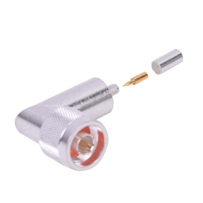 [RFN-1009-C] Conector N macho en A/R de anillo plegable para cable RG-58/U.