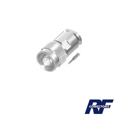 [RFN-1002-1S] Conector N Macho para Cables con Conductor Central de AWG-11 ó 13, Tipo RG-8/U (BELDEN 8237), RG-213/U (8267), RG-214 (8268).