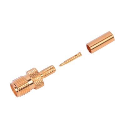 [RP-3050-1B] Conector SMA Hembra Inverso de anillo plegable para cable RG-174/U, BELDEN 8216.