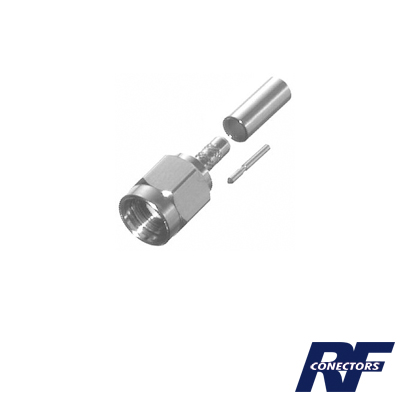 [RSA-3000-B] Conector SMA Macho de anillo plegable para cable RG-174/U, BELDEN 8216,