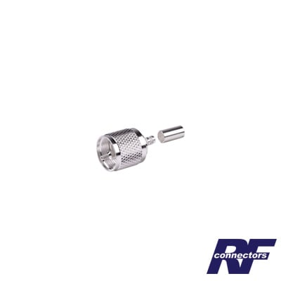 [RFU-505-ST] Conector UHF Macho (PL-259) de anillo plegable para cables RG-58/U, RG-142/U.