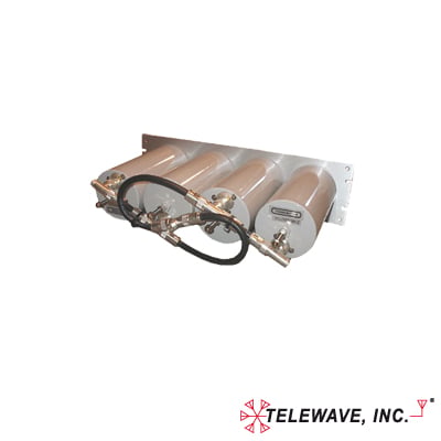 Duplexer Pasa Banda-Rechazo de Banda, 470-512 MHz, 4 Cavidades (4 Dia.) 3 MHz, 250 Watt, N Hem.