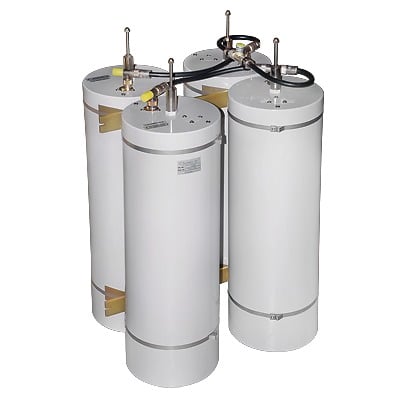 Duplexer Pasa-Banda-Rechazo de Banda, 148-174 MHz, 4 Cavidades (8Dia.) 500 kHz, 1.5 dB, 350 Watt, N Hembras.