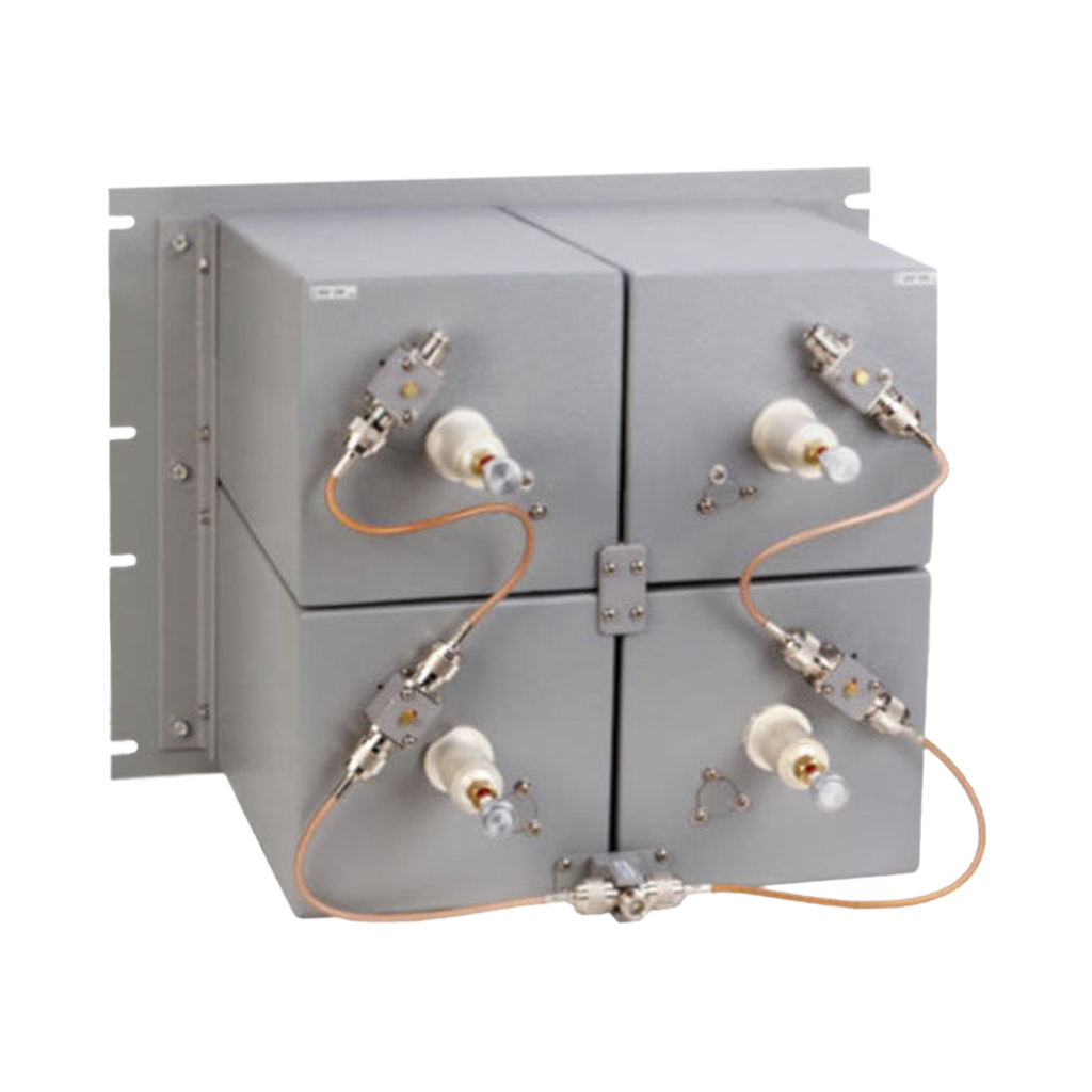 [65674/SNC] Duplexer UHF, 440-512 MHz, 4 Cavidades de 7 in por Lado, 2.0 MHz (Min.) Separación Tx-Rx, 200 Watt, N Hembras.