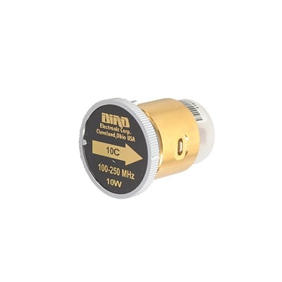 [10C] Elemento de 10 Watt en linea 7/8 para Wattmetro BIRD 43 en Rango de Frecuencia de 100 a 250 MHz.