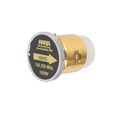 [100C] Elemento de 100 Watt en Línea 7/8 para Wattmetro BIRD 43 en Rango de Frecuencia de 100 a 250 MHz.