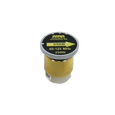 [250B] Elemento de 250 Watt en Línea 7/8 para Wattmetro BIRD 43 en Rango de Frecuencia de 50 a 125 MHz.
