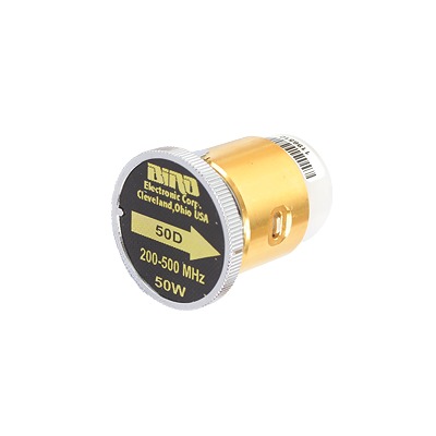 [50D] Elemento de 50 Watt en linea 7/8 para Wattmetro BIRD 43 en Rango de Frecuencia de 200 a 500 MHz.