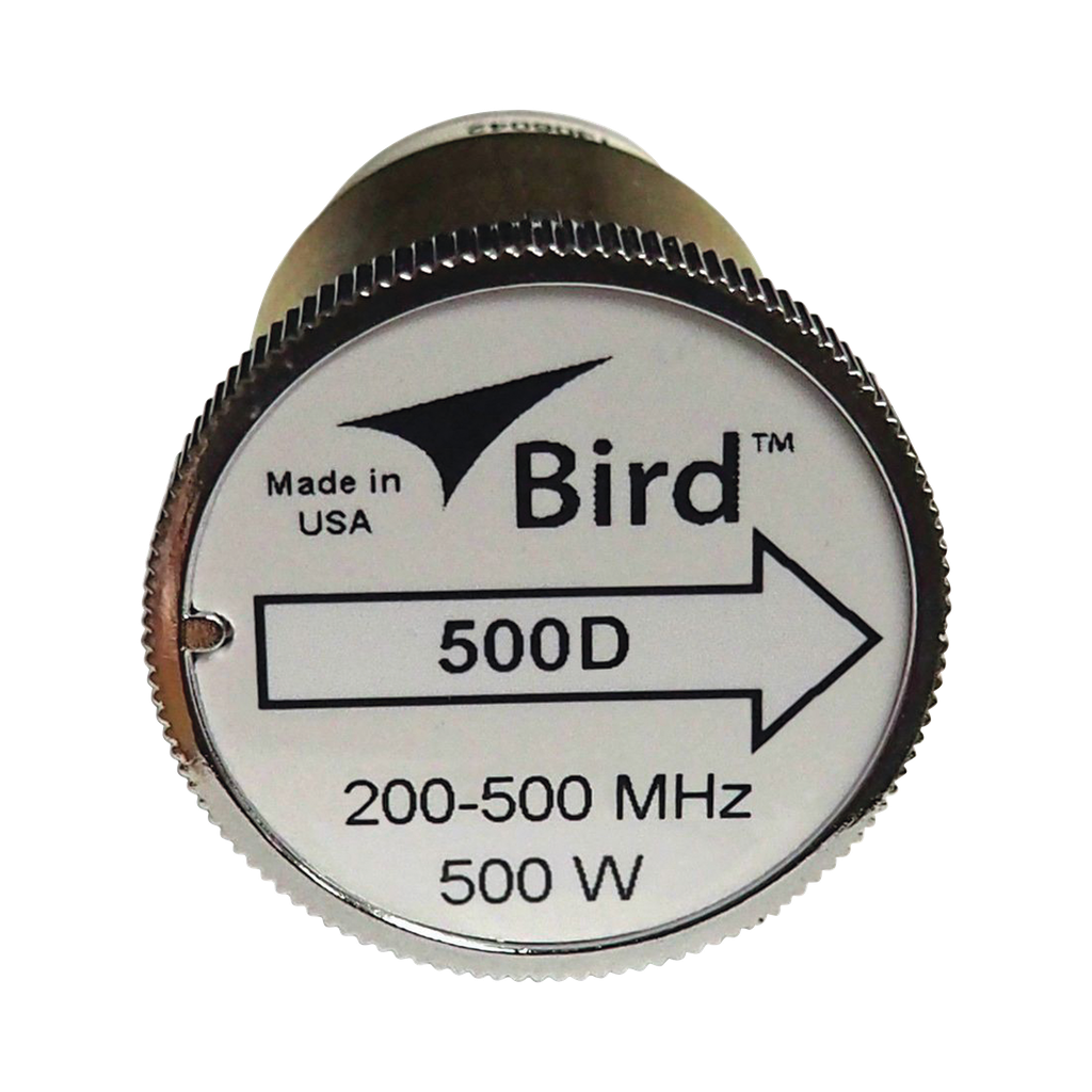 Elemento de 500 Watt en linea 7/8 para Wattmetro BIRD 43 en Rango de Frecuencia de 200-500 MHz