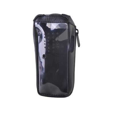 [FSMTK-2202T] Funda Reforzada de Piel con visor frontal transparente en TK-2202, TK-2212, TK-2302, TK-2402, NX-240, TKD-240.