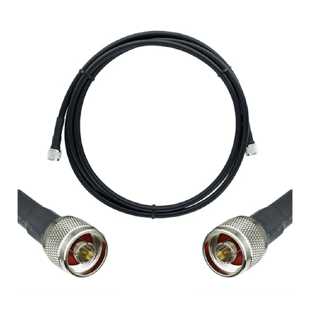 Jumper Coaxial con Cable Wilson-400 / Conector N Macho en los extremos / 6.1 metros de longitud.