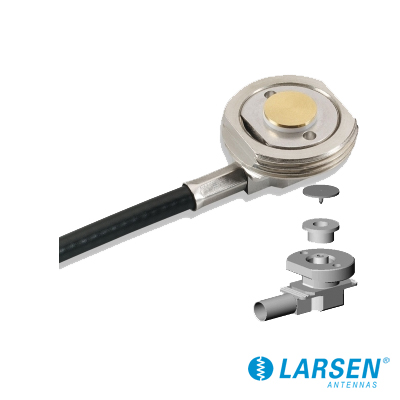 Kit de Instalación para Antenas de Alta y Baja Frecuencia, Incluye Montaje de 3/4 (NMO), 5 mts de Cable, sin Conector.