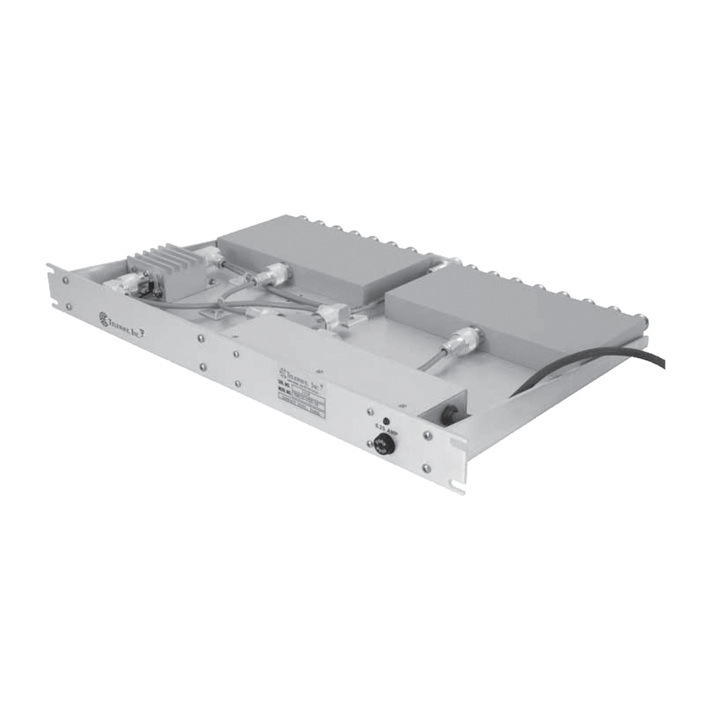 [TWR16-050-1R] Multiacoplador Compacto 50-512 MHz, 400 MHz de Ancho de Banda, 1 UR para 16 puertos.