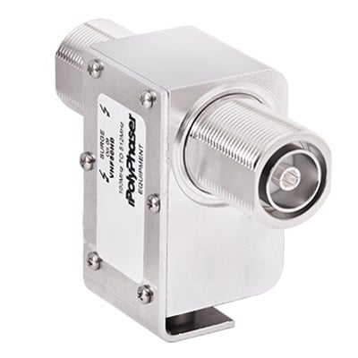 [VHF-50-HD] Protector Coaxial RF de Banda Ancha Para Combinadores de 100 a 512 MHz Con Conectores DIN Hembra