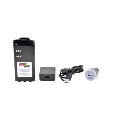 [PCHNN9013] Batería con cargador USB integrado de Li-Ion 2000MAH  con clip  para radios Motorola HT750/1250, PRO5150/5550/7150/7350/7550