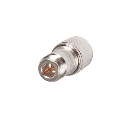[RP-1015] Adaptador en Línea, de Conector N Hembra Inverso a N Macho, Níquel/ Oro/ Teflón.