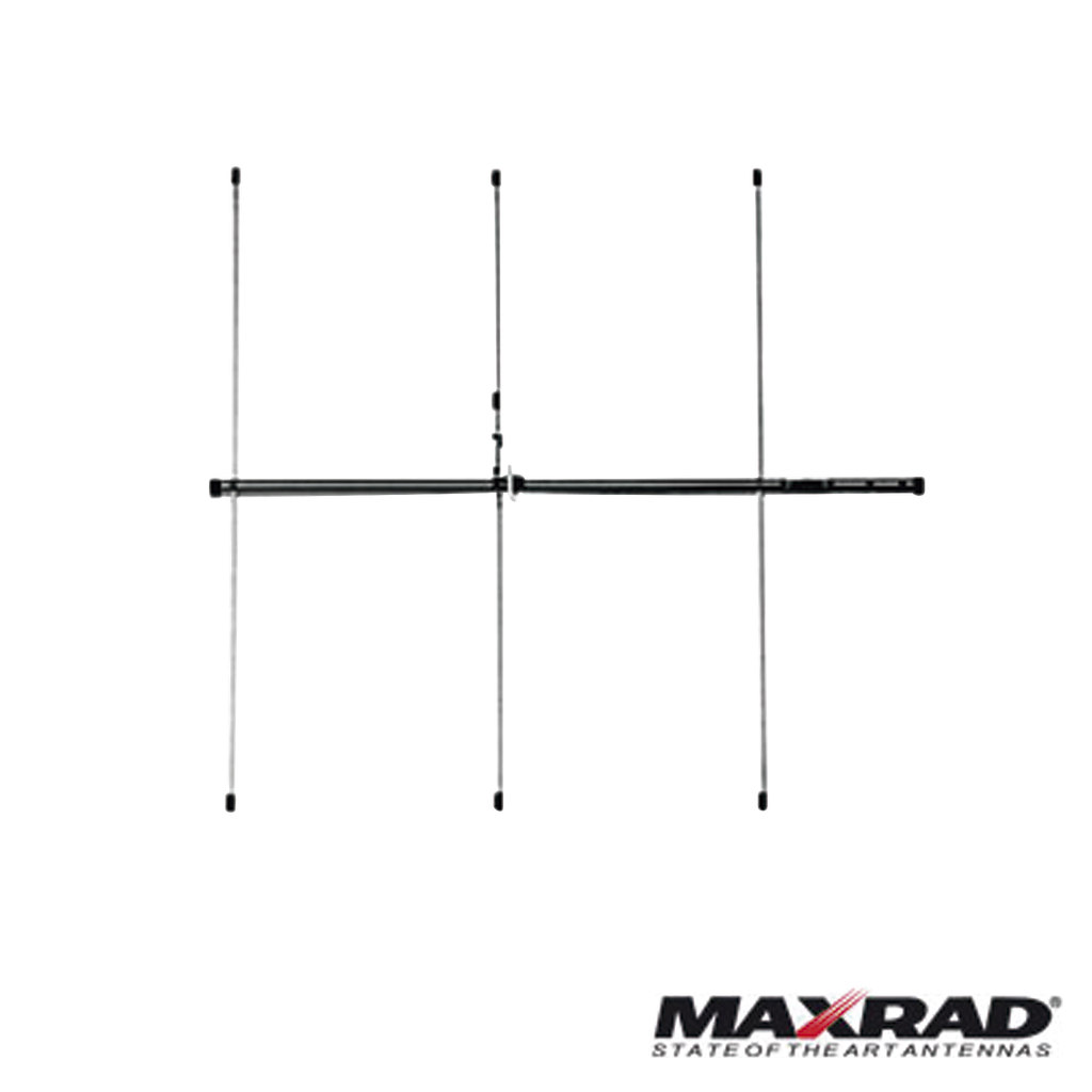 Antena base VHF, direccional, rango de frecuencia 150 - 174 MHz (Yagi 3 elementos)