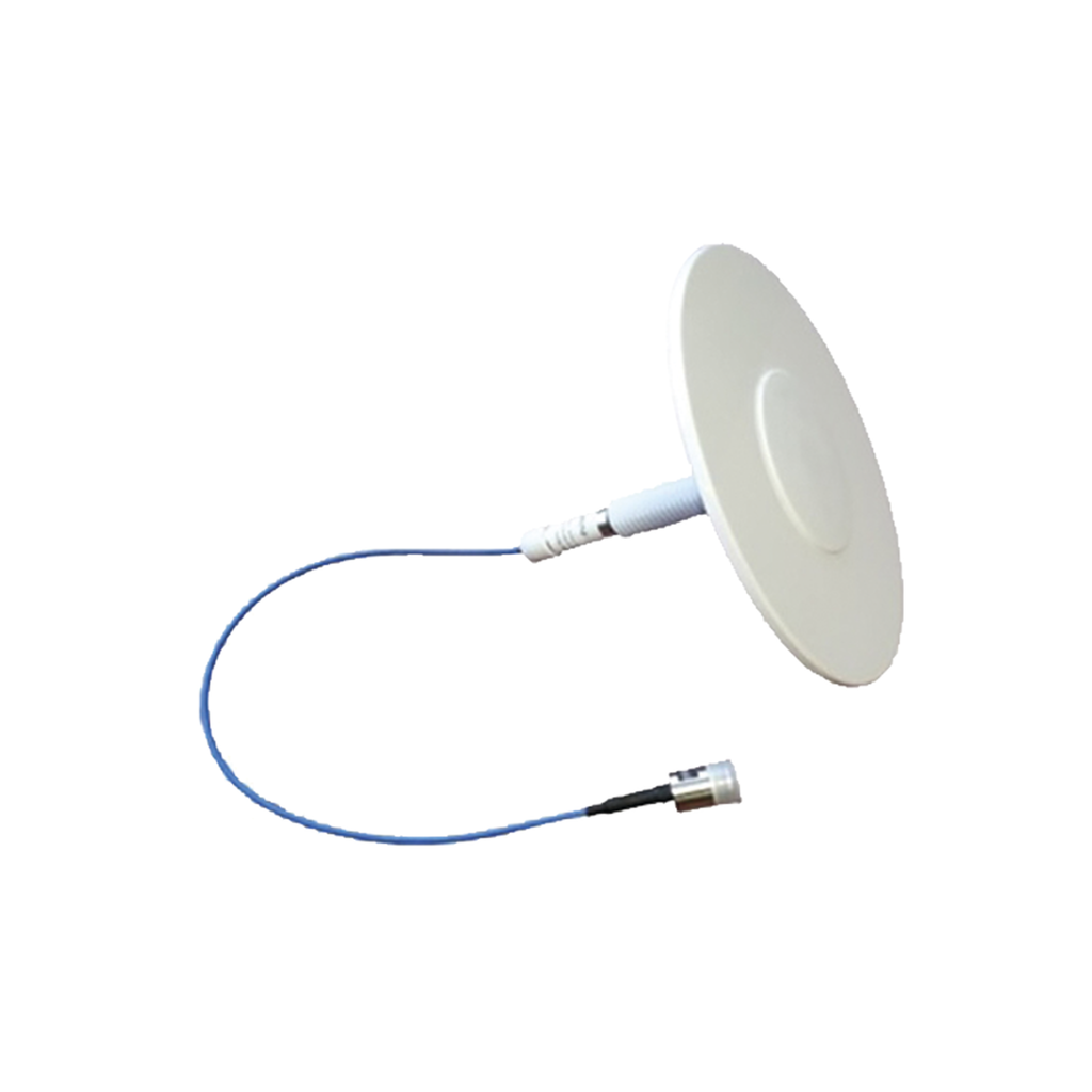 [DASUTWC500NF] Antena plana blanca DAS para techo, 698-2700 MHz, bajo PIM, N Hembra.