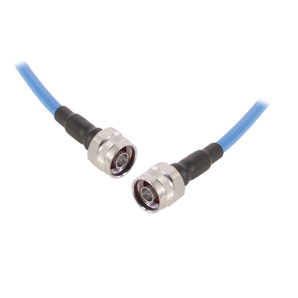 Cable flex SSP-250-LLPL (1/4 diam.) de 1m, bajo PIM (?-155 dBc),  conectores N Macho a N Macho,  0-6 GHz.