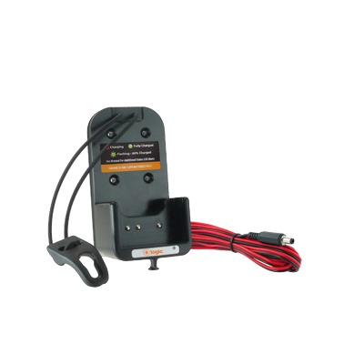 Cargador vehicular Logic para radios SERIE NX5000/NX410/TK2180/3180 para baterías KNB31A/32N/33L/43L/47L/48L/50NC/KNBL1M/KNBL2M/KNBL3M