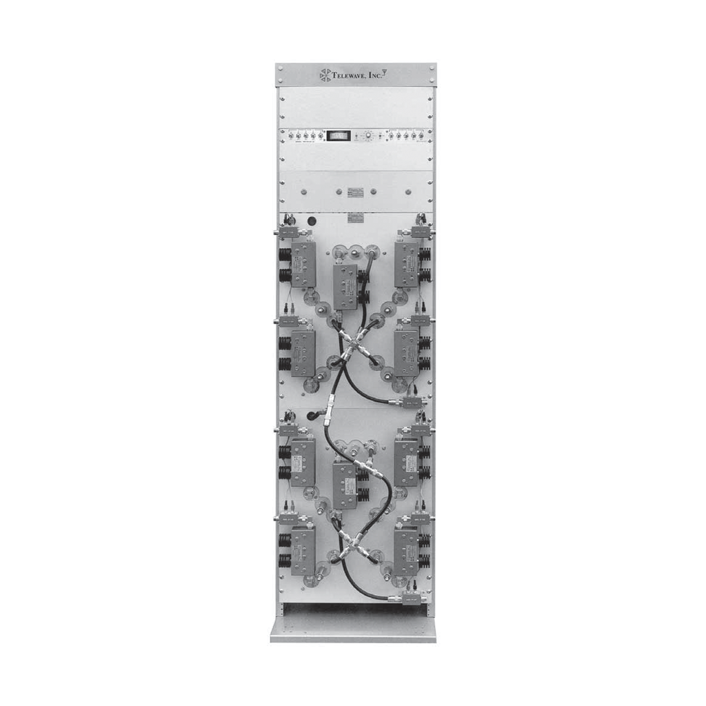 [M108-760-6TRM] Combinador Panel en Rack 19 de 746-806/ 800-869 MHz, 6 Canales (8 Diam.), 250 kHz, 150 Watt, N Hembras.