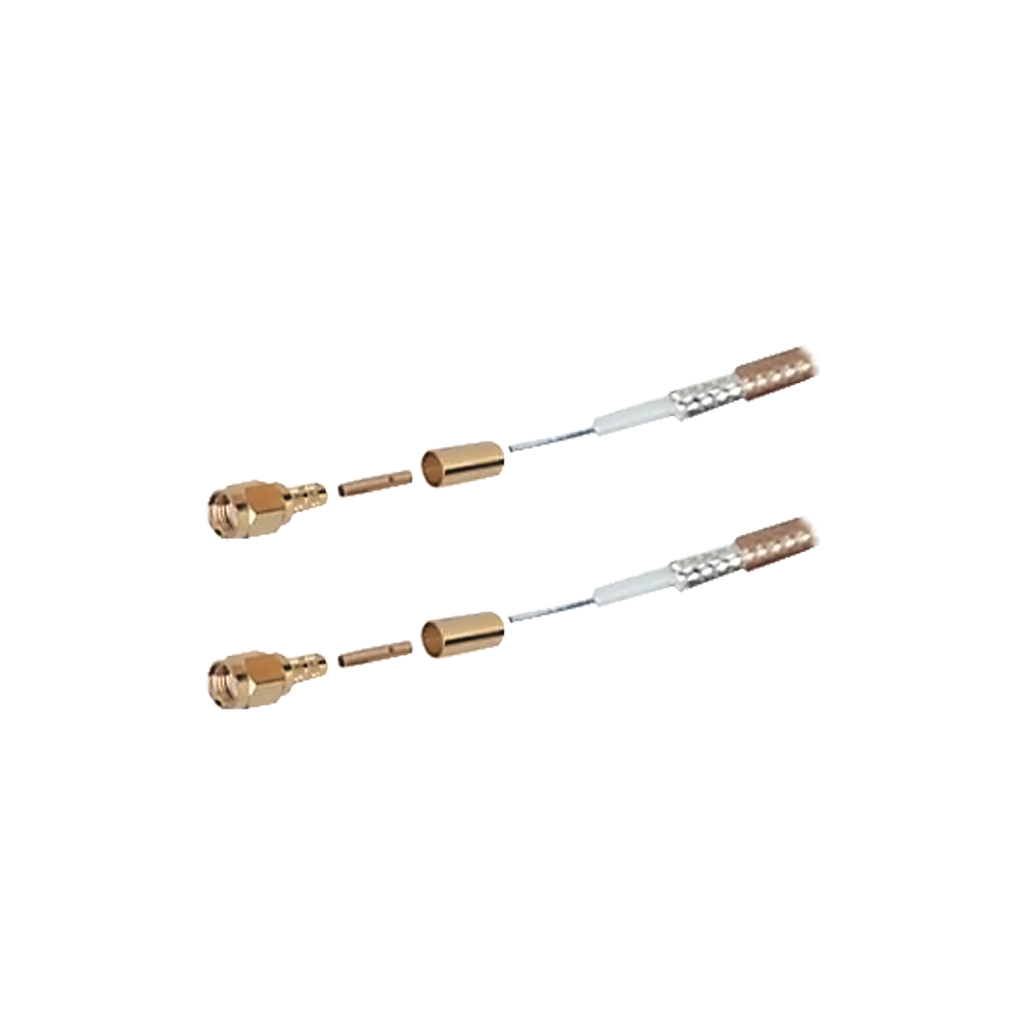 [SSMAI-142-SMAI-15] Jumper de 15 cm. Con Cable RG-142 y conectores SMAI Macho Inverso.