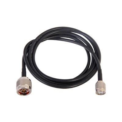 Jumper de 150 cm Fabricado con Cable RG-58U-SYS, Conector N y Conector TNCen el otro extremo.