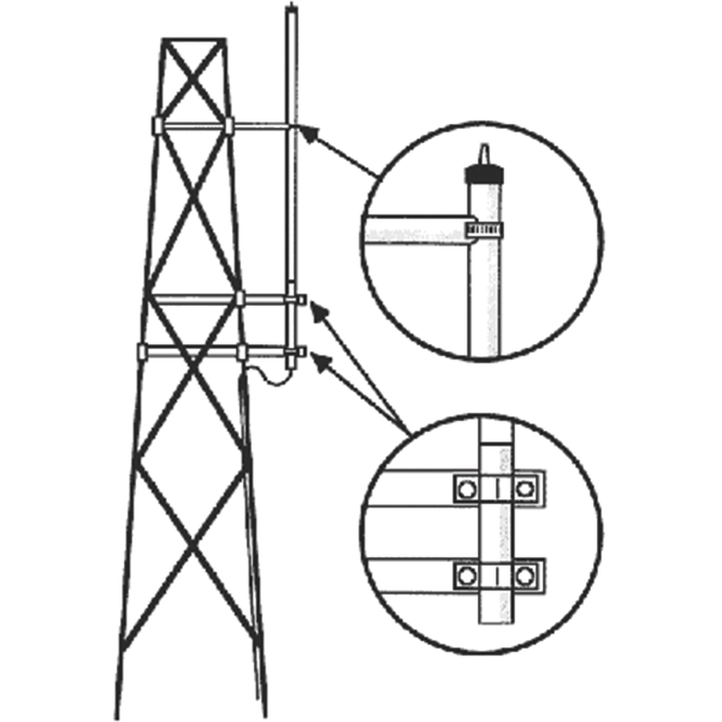 [SMK-450HX] Kit para Montaje Lateral en Torre, Antenas UHF Serie HX Hustler