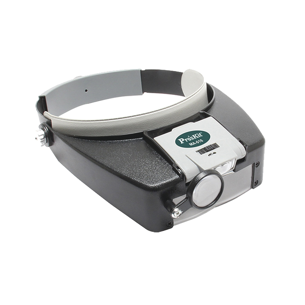 Lampara LED en correa frontal con lentes de aumento 1.8X, 2.6X y 5.8X.