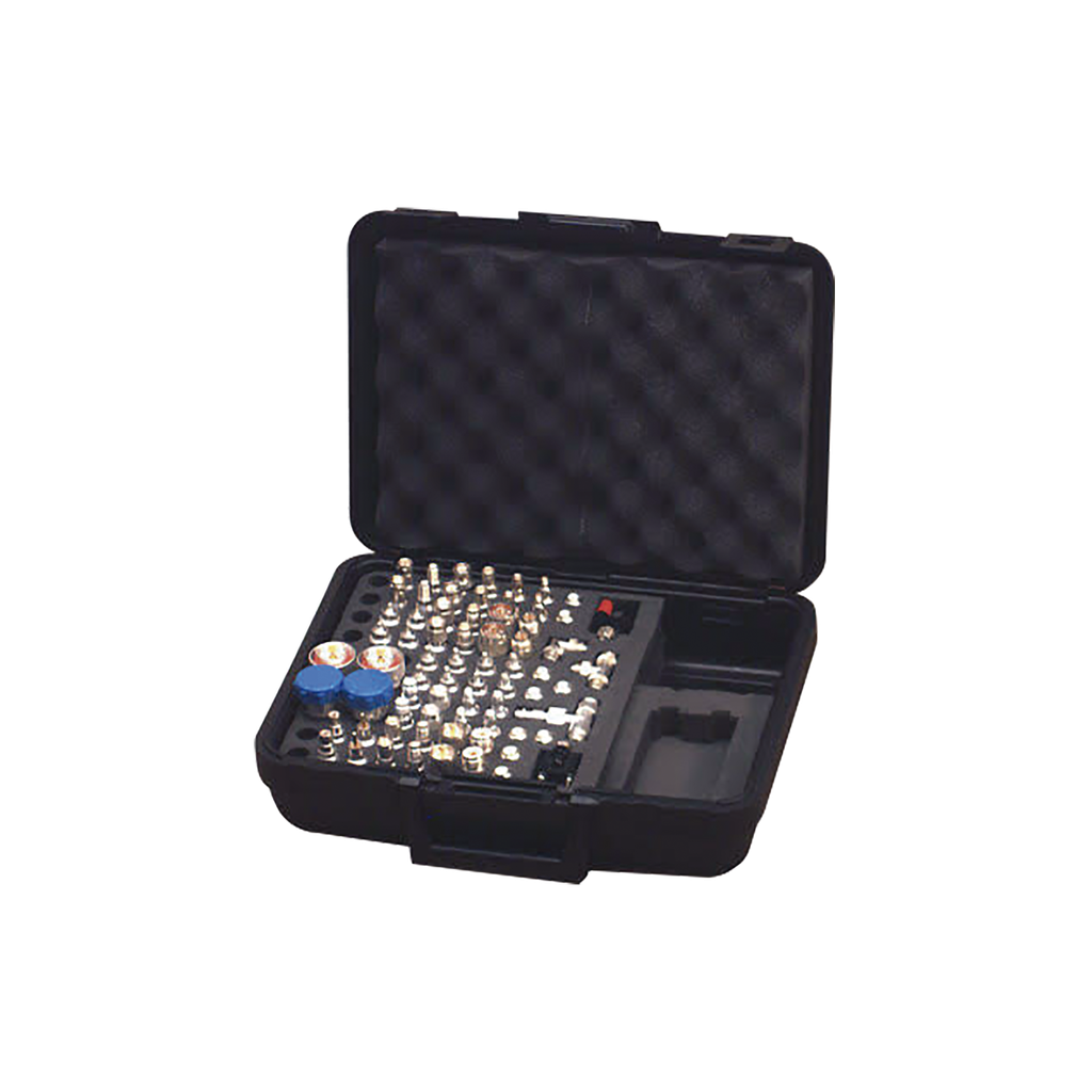 [RFA-4020] Mega Kit de adaptadores UNIDAPT de 70 piezas, en conjunto todos los del RFA-4019 y RFA-4023-01 en un solo estuche con bisagras