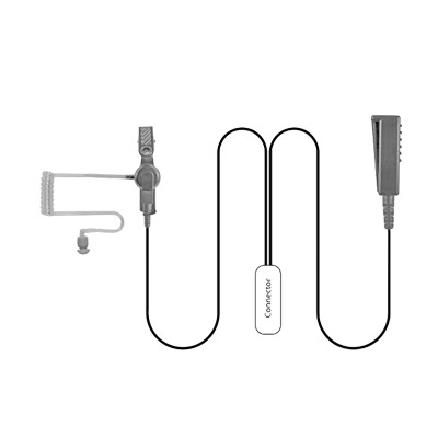 [SPM-2355] MICRÓFONO AUDÍFONO DE 2 CABLES P/ HYT PD-702/ 706/ 782/ 785/ 786/ PT-580.