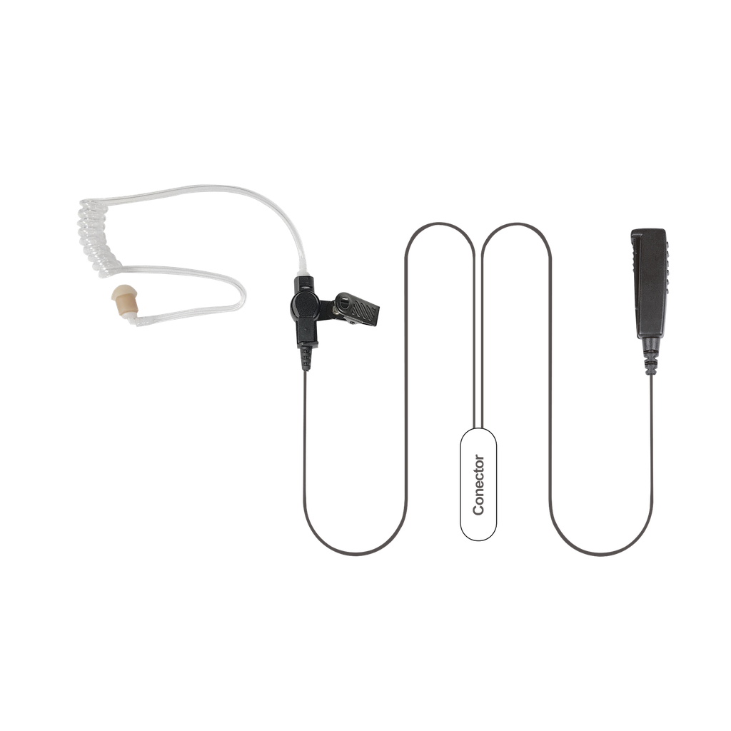 MICRÓFONO AUDÍFONO DE 2 CABLES P/ MOTOROLA (MOTOTRBO?) XPR-6500/ XPR-6550/ DGP-4150/ DGP-6150/ DGP-8550/ DGP-5550/ APX-7000/ DP-3400.