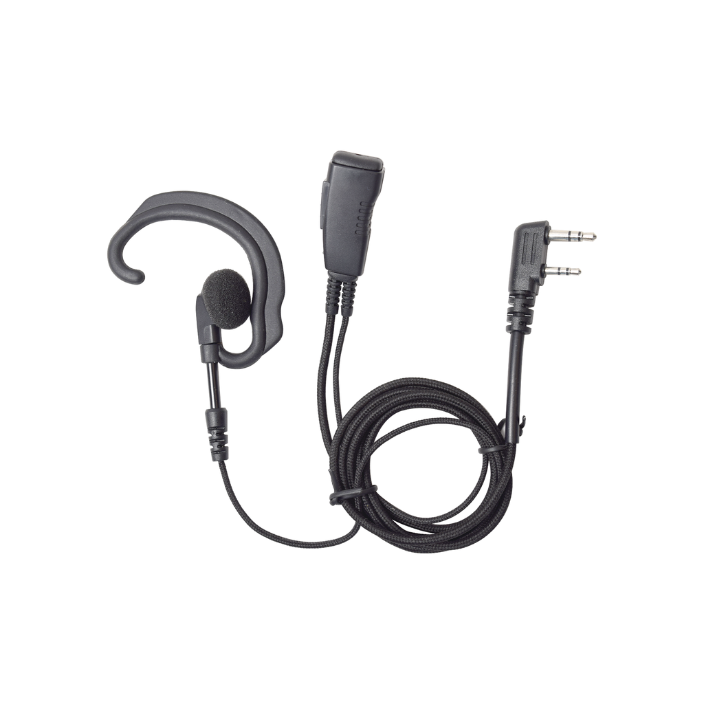 [SPM-301-E-BF] Micrófono Audífono de Solapa Estilo Gancho / CABLE FIBRA TRENZADA KEVLAR ULTRA RESISTENTE Para KENWOOD Serie G/3230/2102G/2202L/2212L/2170/2360/2302/2312/2000/2402/NX220/NX240/TKD240