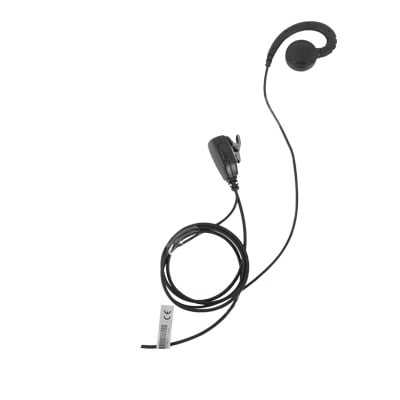[TX-300M-H04] Micrófono de solapa con audífono ajustable al oído para HYTERA TC320/1688