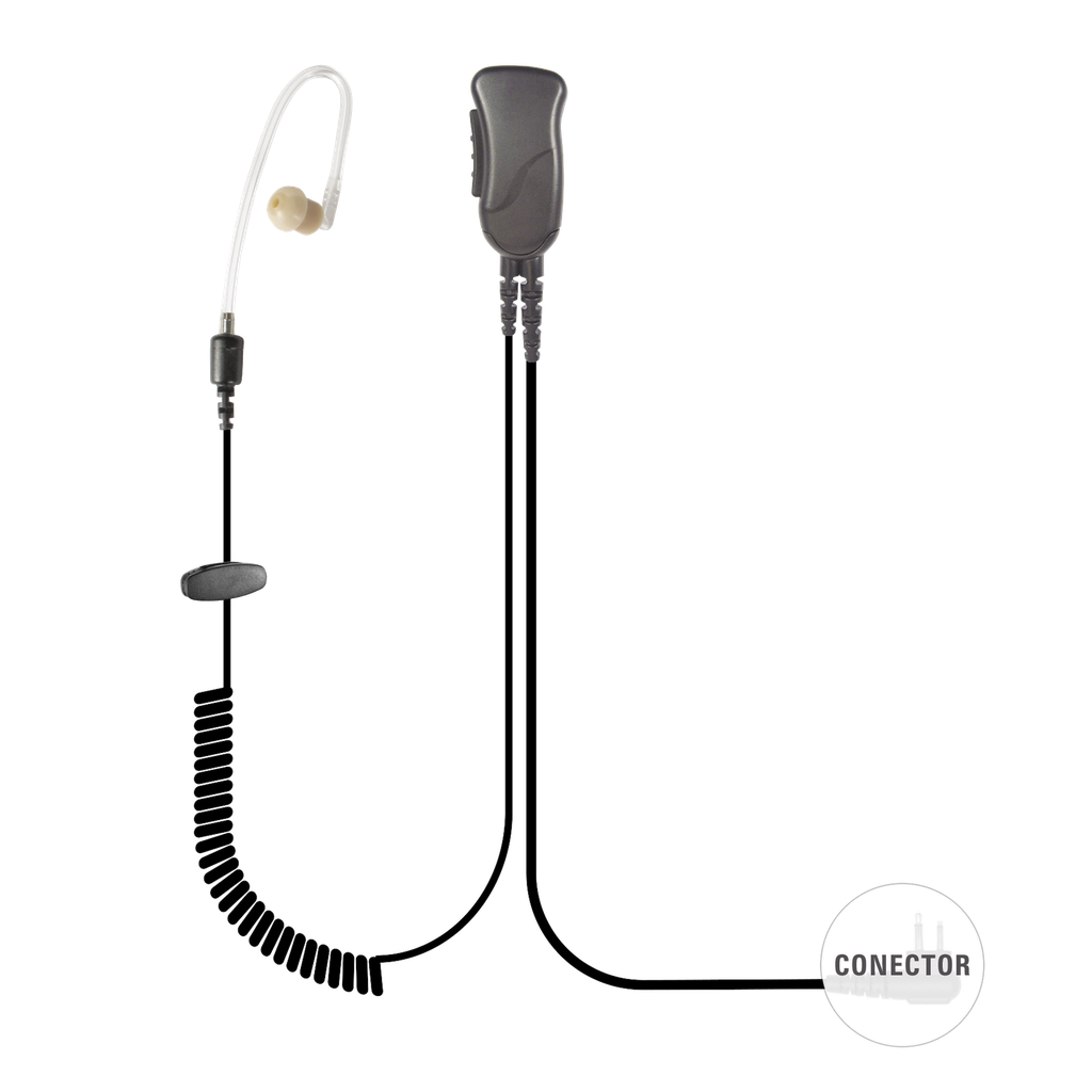 MICRÓFONO DE SOLAPA CON TUBO ACÚSTICO P/ HYT TC-500/ 518/ 600/ 610/  700 Y MOTOROLA GP300/ SP50/ P1225/ PRO3150/ MAG ONE/ EP450/ EP350