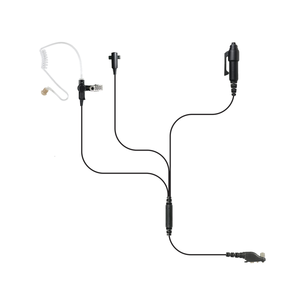 Microphone-Earphone with 3 Wire System for ICOM ICF11/ 14/ 3021/ 3013/ 3103/ 3003