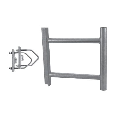 [ANTM-433] Montaje de Soporte Lateral en Forma de H para Instalar Antenas Colineales de Fibra de Vidrio a una Separación de 38 cm. de la Torre.