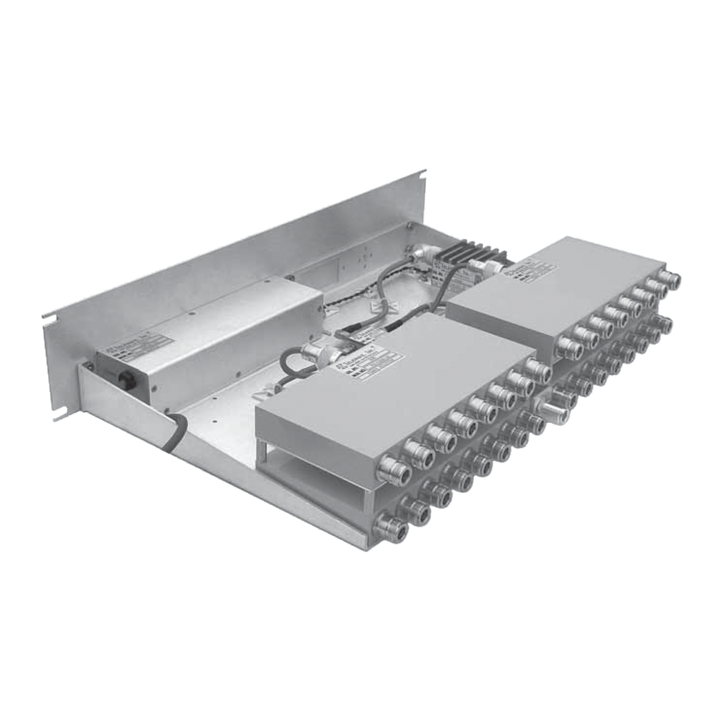 [TWR24-450-2R] Multiacoplador de 24 Canales, 400-512 MHz, 40 MHz de Ancho de Banda y Ganancia de 0-12 dB.