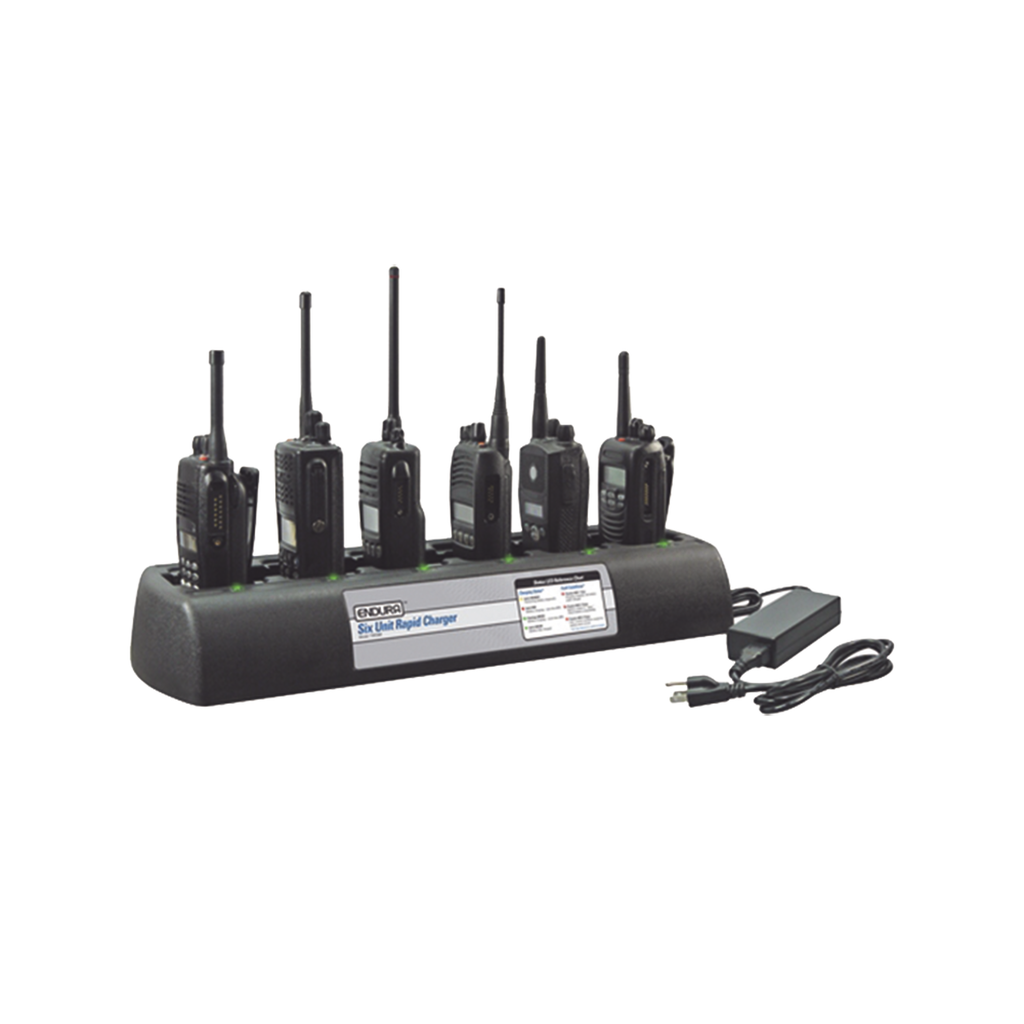 [PP-6C-KSC37] Multicargador de 6 cavidades para radios Kenwood TK3230, Pro Talk XLS.
