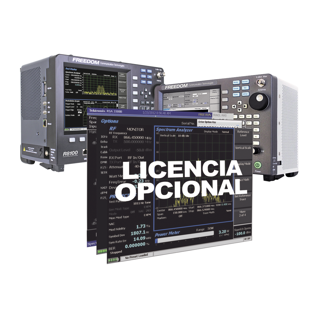 [R8-TG] Opción de Software para Generador de Rastreo en Analizadores R8000 /R8100 (Tracking Generator).