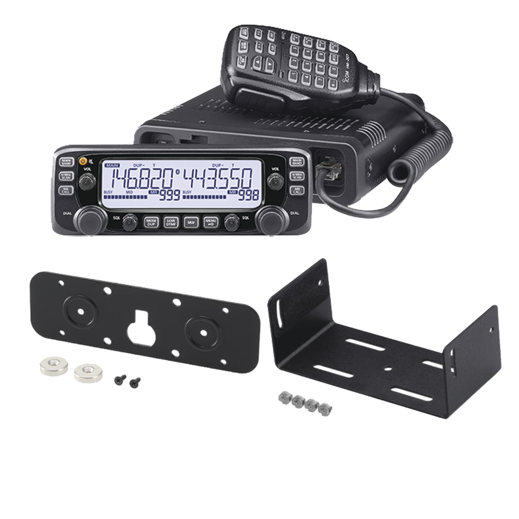 [KITIC2730A/05] Radio móvil doble banda VHF/UHF, TX:137-174MHz, 400-470MHz. RX: 118-174MHz, 375-550MHz incluye microfono, cable de control y fusibles.