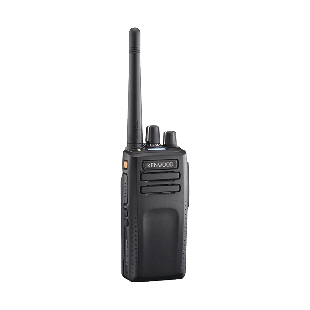 Radio portátil UHF 400-520 MHz, 64 Canales, Digital NXDN-DMR-Análogo, GPS, Bluetooth, IP67, 2 Pines, Incluye Batería-Antena-Cargador-Clip.