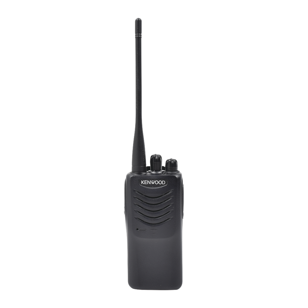 Radio portátil UHF 440-480 MHz, práctico y ligero, MIL-STD-810, 16 Canales, DTMF, IP54, VOX, Scan, Incluye antena, batería, cargador y clip